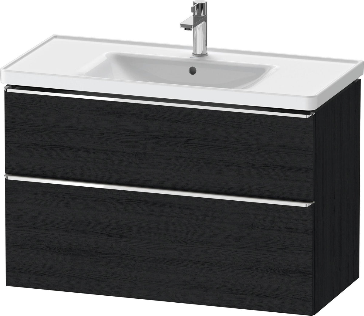 DURAVIT D-Neo Waschtischunterbau 984 mm betongrau matt mit Soft-Close und Bronze-Griff