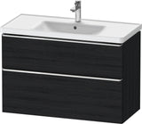 DURAVIT D-Neo Waschtischunterbau 984 mm betongrau matt mit Soft-Close und Bronze-Griff