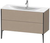 Duravit Waschtischunterbau XVIU 1210 mm weiß matt mit Tip-On-Technik und Siphonausschnitt