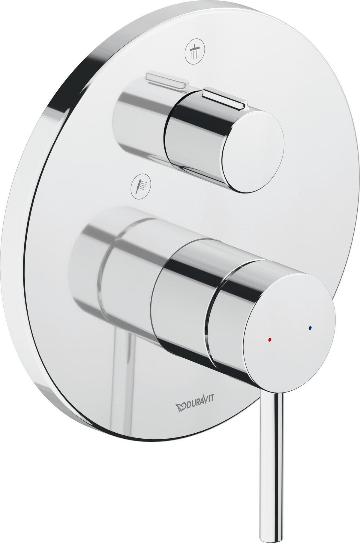 Duravit Circle Einhebel-Brausemischer Unterputz mit Keramikmischsystem und Umstellventil in Chrom
