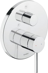 Duravit Circle Einhebel-Brausemischer Unterputz mit Keramikmischsystem und Umstellventil in Chrom