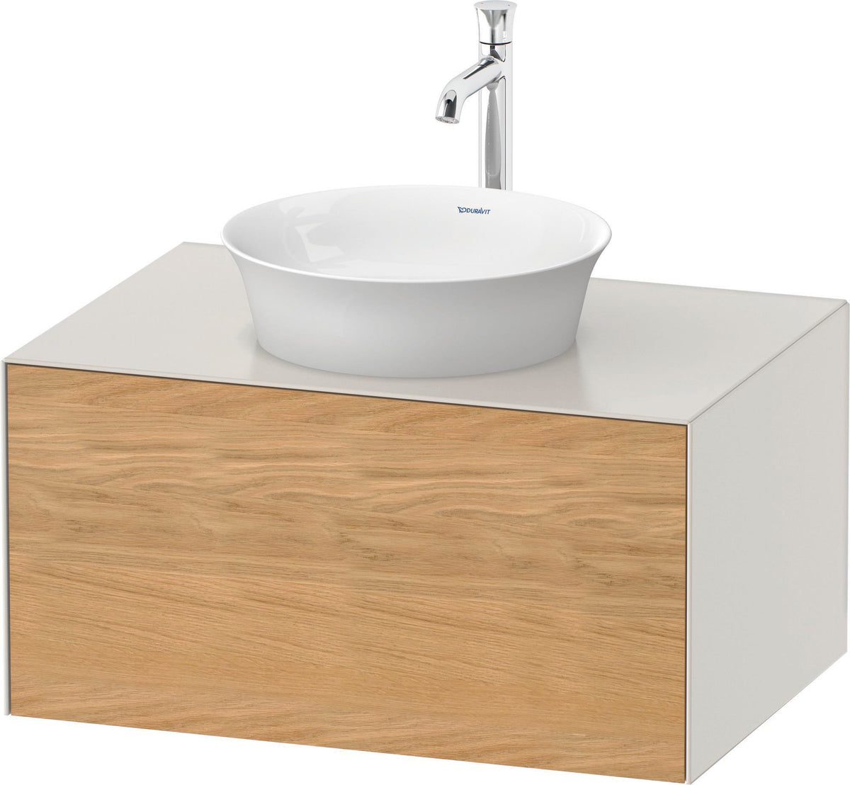 DURAVIT White Tulip Waschtischunterbau 800 mm, 1 Auszug, LED-Beleuchtung, anthrazit