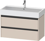 DURAVIT Ketho.2 Waschtischunterbau wandhängend betongrau matt 984 mm mit 2 Schubkästen