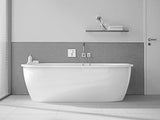 DURAVIT Darling New Badewanne 1900x900 mm Vorwand, weiß Acryl mit Gestell & 2 Rückenschrägen