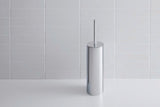 DURAVIT D-Code Bürstengarnitur bodenstehend in Chrom – 89 x 89 x 385 mm, Messing verchromt