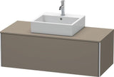 Duravit XSquare Waschtischunterbau 1200 mm wandhängend – Sand-matt mit Konsole