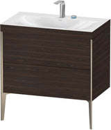 DURAVIT XViu c-bonded Waschtischset 800 mm bodenstehend mit 2 Auszügen und Tip-on Technik
