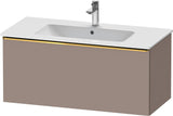 Duravit D-Neo Waschtischunterbau 1010 mm, 1 Auszug, Weiß Matt, Griff Bronze Gebürstet, Wandhängend