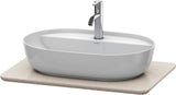 DURAVIT Luv Quarzsteinkonsole 688x475mm mit 1 Ausschnitt, weiß struktur – Designerin Cecilie Manz