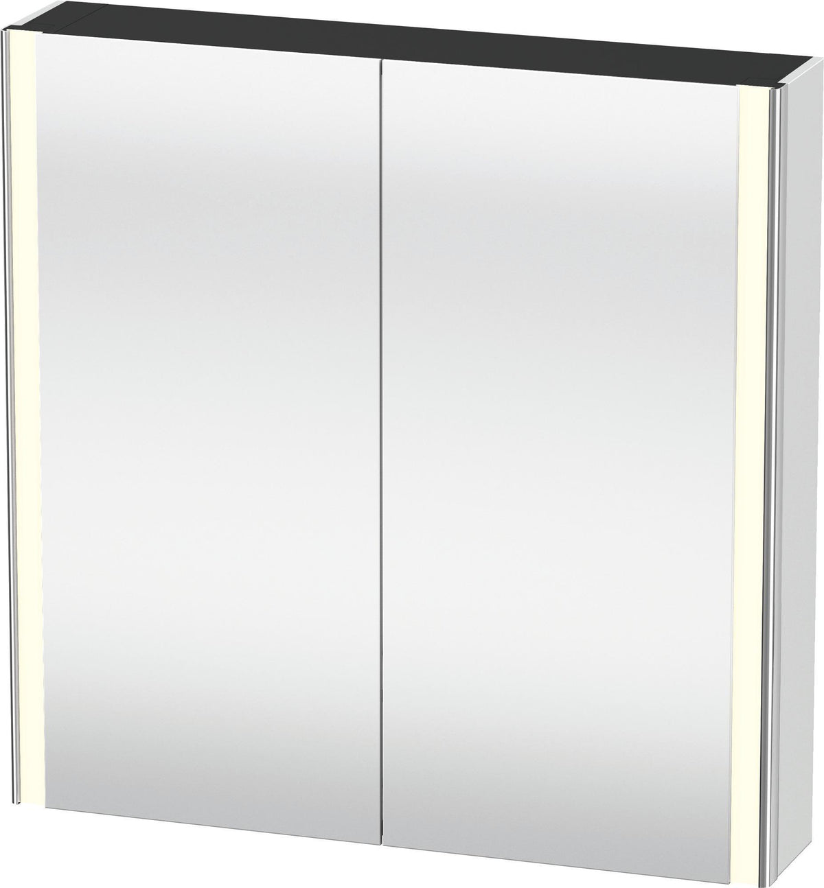 Duravit XSquare Spiegelschrank 800 mm mit LED-Beleuchtung, 2 Schwingtüren & Soft-Close