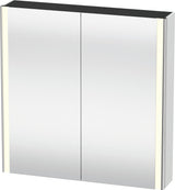 Duravit XSquare Spiegelschrank 800 mm mit LED-Beleuchtung, 2 Schwingtüren & Soft-Close