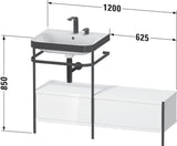 Duravit Happy D.2 Plus Waschtischunterbau 1200x490mm mit Metallkonsole, supermatt