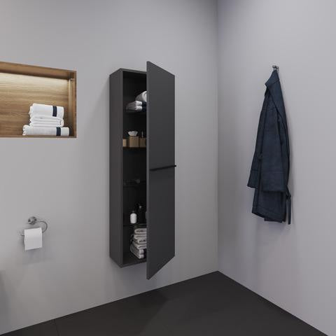 Duravit D-Neo Halbhochschrank 400 mm Eiche mit 1 Tür und Soft-Close