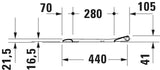 DURAVIT WC-Sitz Universal Weiß Hochglanz mit Absenkautomatik und abnehmbarer Sitzgarnitur 375x455x42 mm
