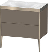 DURAVIT XViu c-bonded Waschtischset bodenstehend 800 mm mit 2 Auszügen und Push-Open