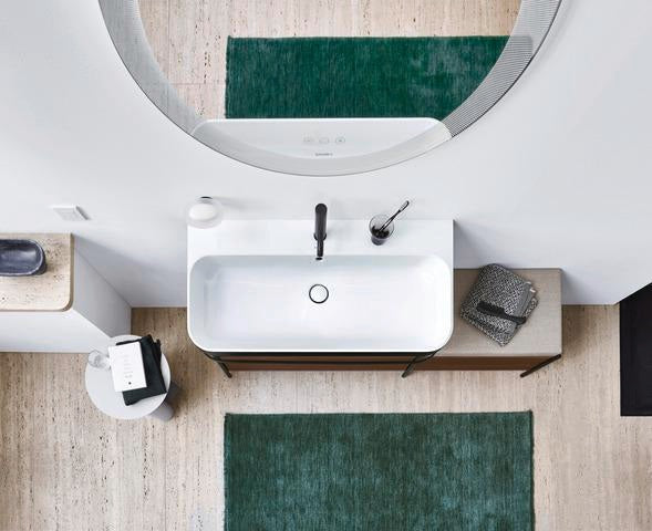 Duravit C.1 Einhebel-Waschtischmischer M mit Zugstange, Schwarz Matt