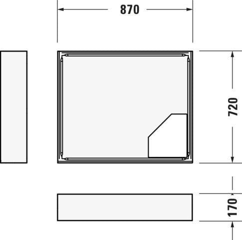 DURAVIT D-Code Duschwanne 900x750x85 mm Weiß Sanitäracryl rechteckig