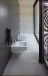 DURAVIT C.1 Einhebel-Bidetmischer Schwarz Matt 121 mm mit Zugstangen-Ablaufgarnitur