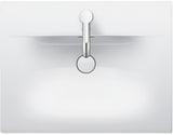 DURAVIT Viu Möbelwaschtisch 630 mm Weiß mit Überlauf und 1 Hahnloch
