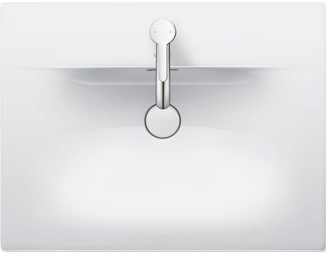 DURAVIT Viu Möbelwaschtisch 630 mm Weiß mit Überlauf und 1 Hahnloch