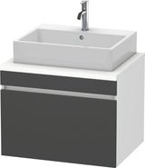 Duravit DuraStyle Konsolenwaschtischunterbau 700 mm betongrau matt mit 1 Auszug und Soft-Close