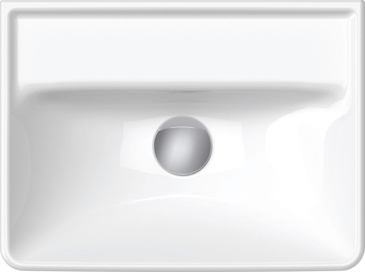 DURAVIT D-Neo Handwaschbecken 450 mm weiß mit WonderGliss – Wandhängend, 1 Hahnloch