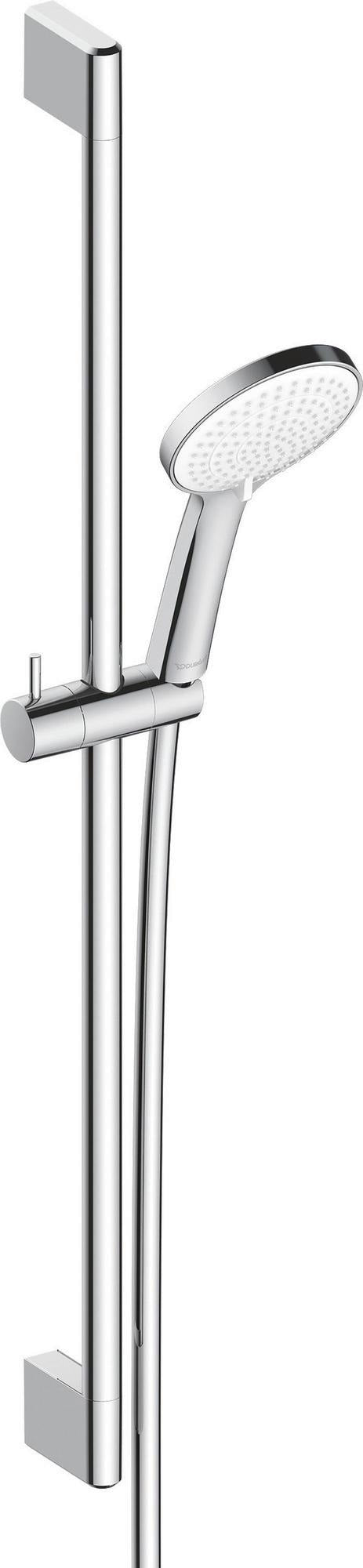 DURAVIT Brauseset 700 mm mit Handbrause 3-Jet Soft Rain, Brausestange & Schlauch 1600 mm, Chrom