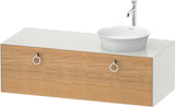 DURAVIT White Tulip Waschtischunterbau 1300 mm wandhängend, 1 Auszug, weiß seidenmatt