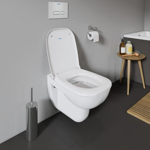 DURAVIT D-Code WC-Sitz ohne Absenkautomatik, Edelstahl-Scharniere, weiß