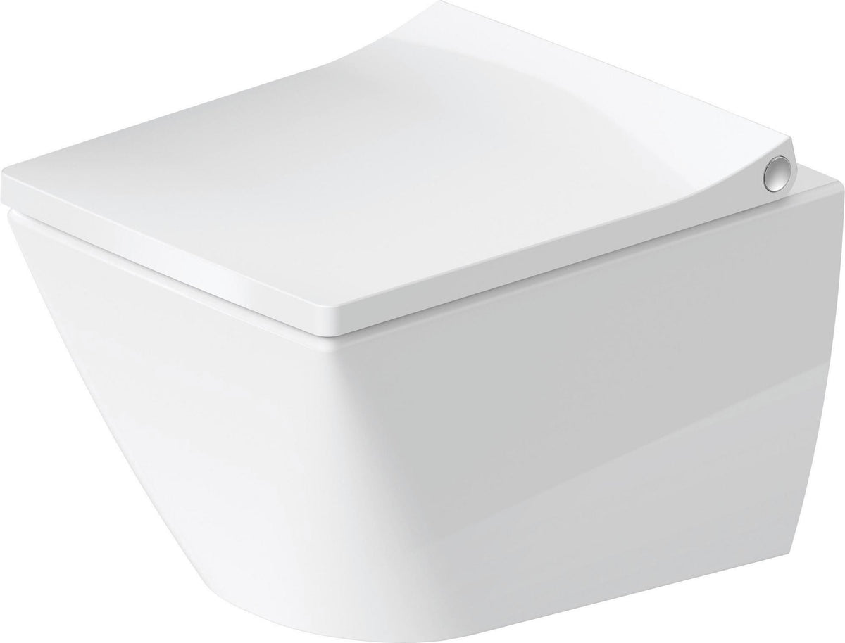 DURAVIT Wand-WC Design Classics Viu Compact 480 mm spülrandlos Weiß mit Durafix