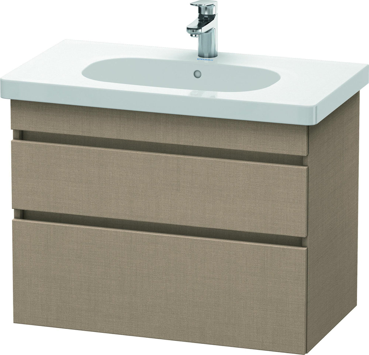 DURAVIT DuraStyle Waschtischunterbau 800 mm wandhängend, 2 Schubkästen, weiß matt – mit Soft-Close