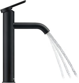 DURAVIT C.1 Einhebel-Waschtischmischer L ohne Zugstange, Schwarz Matt, 136 mm Ausladung