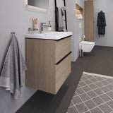 Duravit D-Neo Einhebel-Waschtischmischer mit FreshStart, Zugstange & Chrom – 109 mm Ausladung