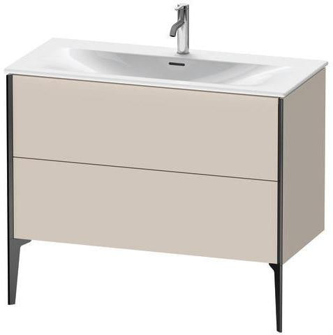 Duravit XVIU Waschtischunterbau 1010 mm mit 2 Auszügen in Champagner Matt – Badmöbel für Viu 234410