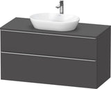 DURAVIT D-Neo Konsolenwaschtischunterbau 1200 mm Eiche Schwarz Matt mit Bronze Griff