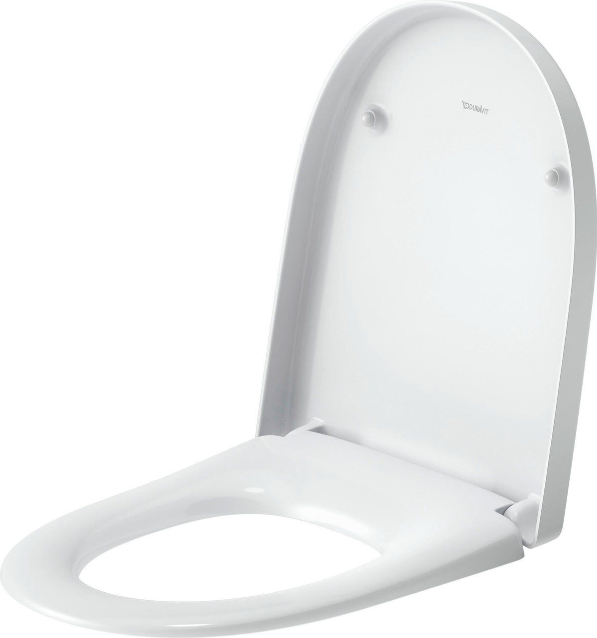 DURAVIT Univavo WC-Sitz D-Form tief 457 mm mit Absenkautomatik, abnehmbar, Edelstahl-Scharniere, Weiß