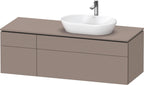 basalt matt / Spanplatte / 2 Schubkästen, 2 Auszüge