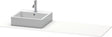 Duravit XSquare Konsole 1600x550x16mm Weiß Super Matt – Waschtischplatte mit Ausschnitt