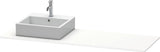 Duravit XSquare Konsole 1600x550x16mm Weiß Super Matt – Waschtischplatte mit Ausschnitt
