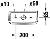 DURAVIT Duravit No.1 Spülkasten Weiß 6/3 L Dual Flush Anschluss links/rechts