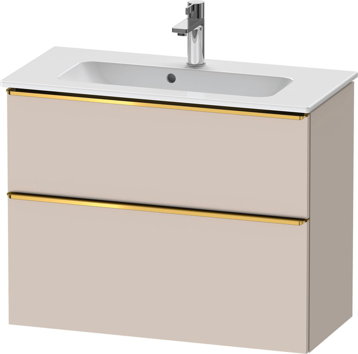 DURAVIT D-Neo Waschtischunterbau 810 mm Eiche Schwarz Bronze, wandhängend, 1 Auszug