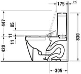 DURAVIT SensoWash Slim Dusch-WC-Sitz für Happy D.2 – mit Fernbedienung & Durchlauferhitzer