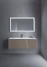 DURAVIT ME by Starck Möbelwaschtisch 1230 mm Weiß Seidenmatt mit Überlauf und 1 Hahnloch