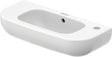 DURAVIT D-Code Handwaschbecken 500 mm mit Überlauf und Hahnlochbank rechts, weiß