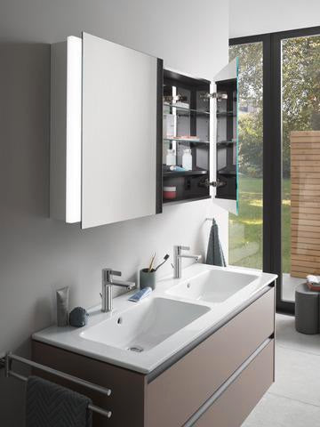 DURAVIT Spiegelschrank Ketho.2 800 mm mit LED-Beleuchtung, 2 Türen und Soft-Close