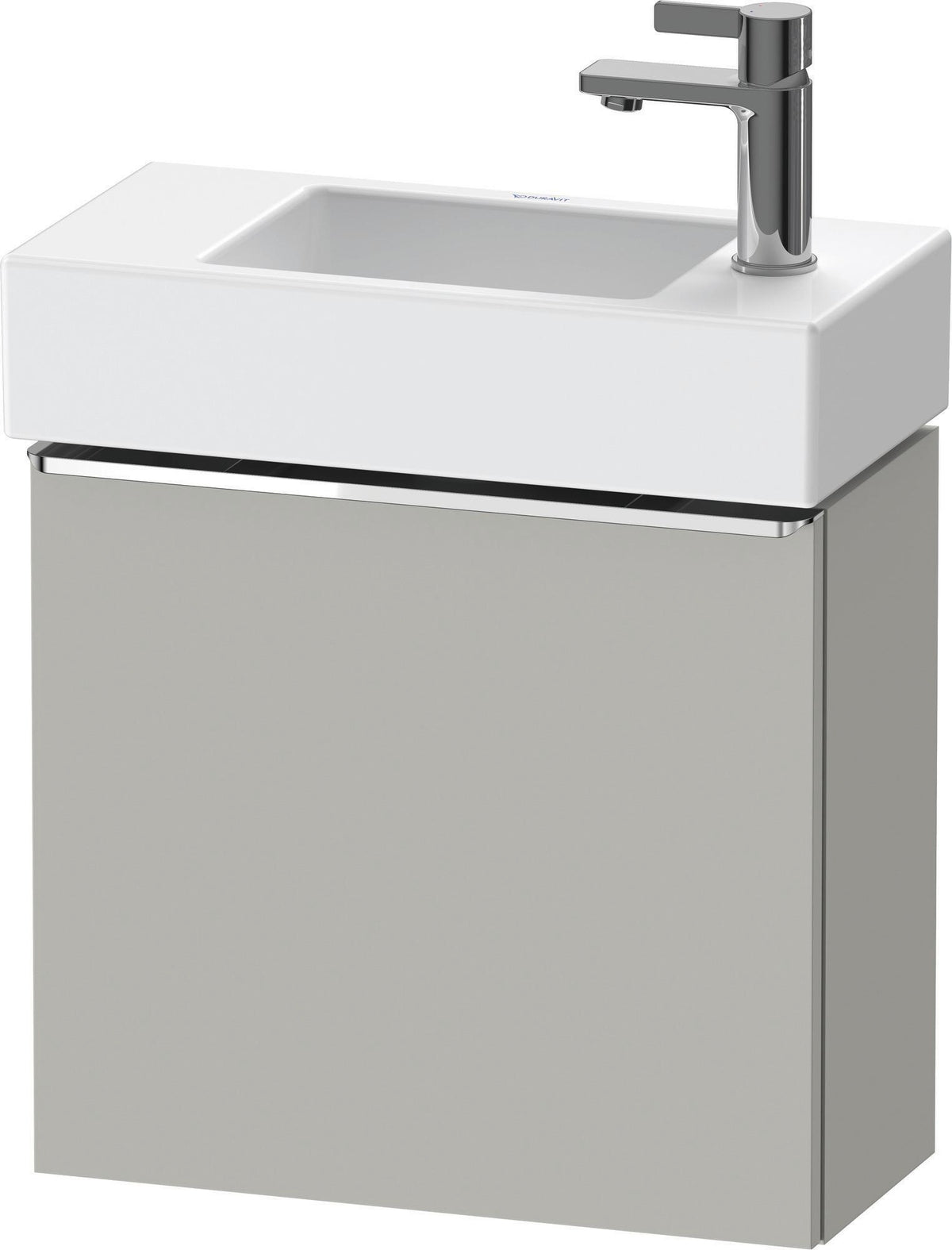 DURAVIT D-Neo Waschtischunterbau 484 mm Eiche Schwarz Matt, 1 Tür, Bronze Griff