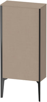 DURAVIT Halbhochschrank XViu 500 mm links – mattes Design mit Push-Open und Soft-Close