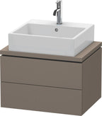 flannel grey seidenmatt / Mitteldichte Faserplatte (MDF) / 2 Schubkästen