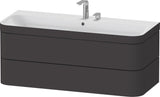 Duravit Happy D.2 c-bonded Waschtischset 1175 mm wandhängend mit 2 Schubkästen und Tip-on Technik