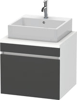 DURAVIT DuraStyle Konsolenunterschrank 600 mm betongrau matt – 1 Auszug, wandhängend